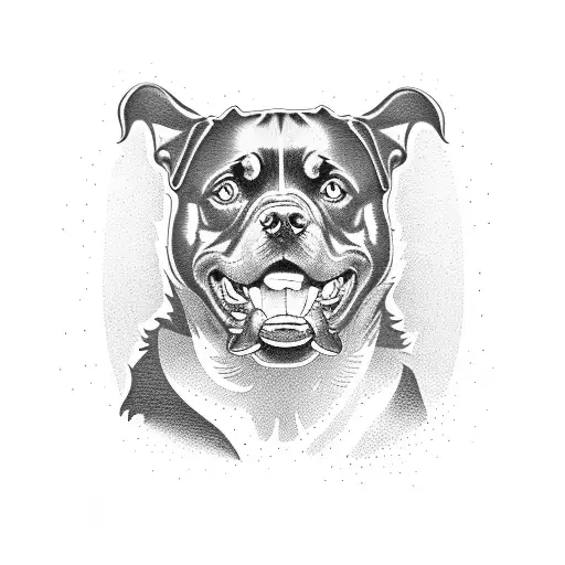 Rottweiler At Gates Of Hell