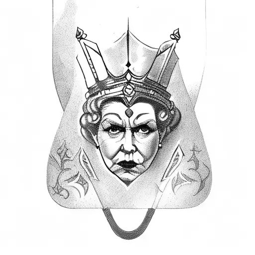 Queen Of Battle Playing Card