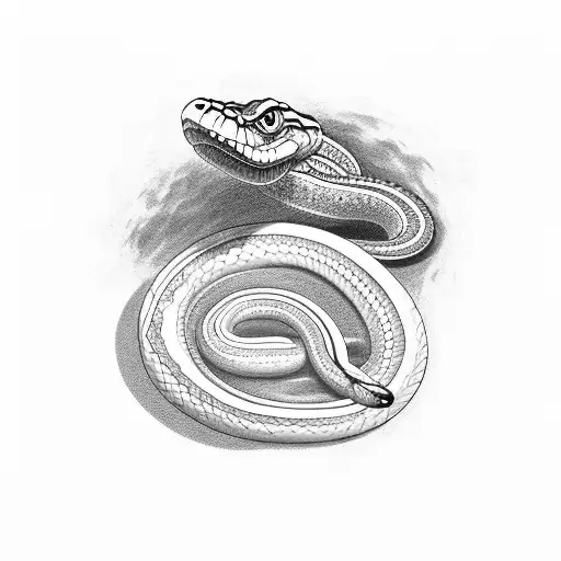 Gadsden Snake On Top Of Infantry Crossrifle Design