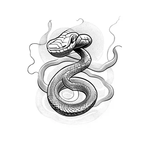 Snake Becoming A Mountain