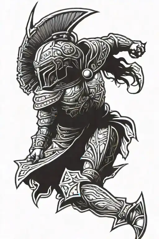 Fallen Spartan Warrior