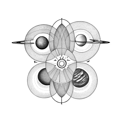 A Solar System Made Of Different Types Of Flowers