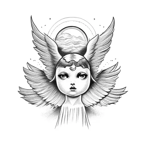 Angel That Rise From Moon