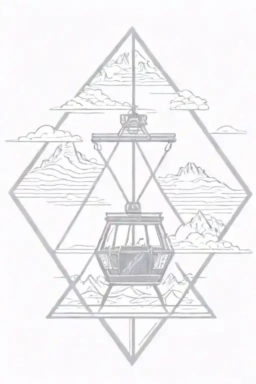 Diamond With Ski Lift In It