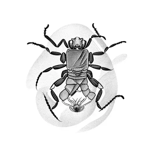 A Scorpion Playing A Guitar On A Mountain Peak