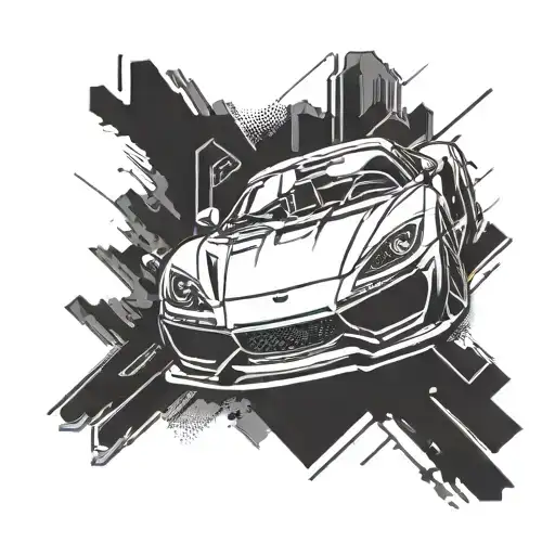 Incorporate A Sleek Sports Car Into A Dynamic Gym Scene