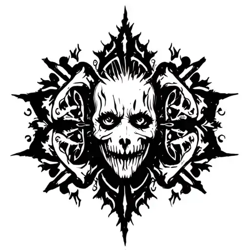 Slipknot Logo With Dark Ornamental Style