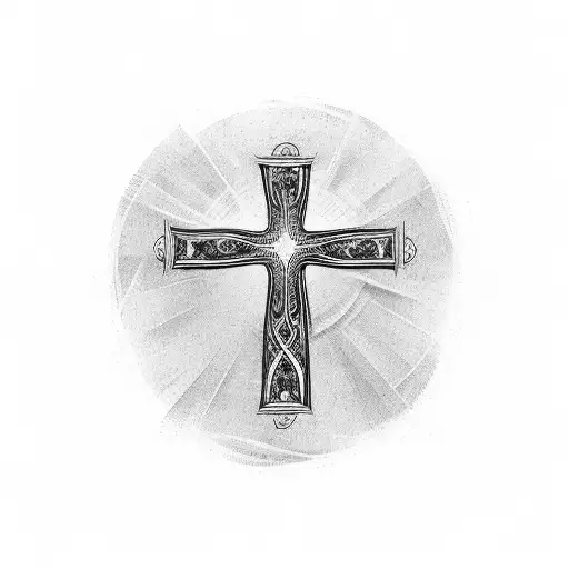 Christian Cross With Wordings