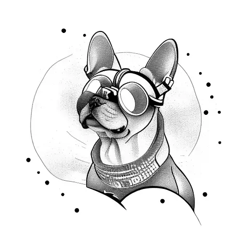 A Dj Mixing Music With A Dog-shaped Vinyl Record