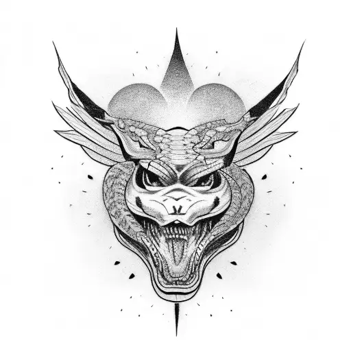 V8 Motor And Mountain Bike And Viper