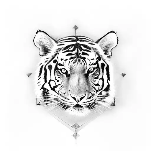 Create A Tattoo Of Jesus Driving A Sleek Sports Car With A Tiger Sitting In The Passenger Seat