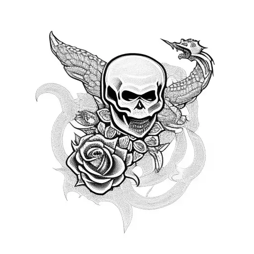 Skull And Roses Kukulkan