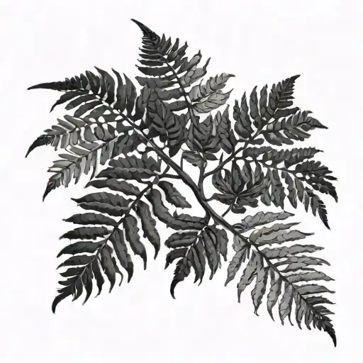 Fern Leaf Made Of Bones