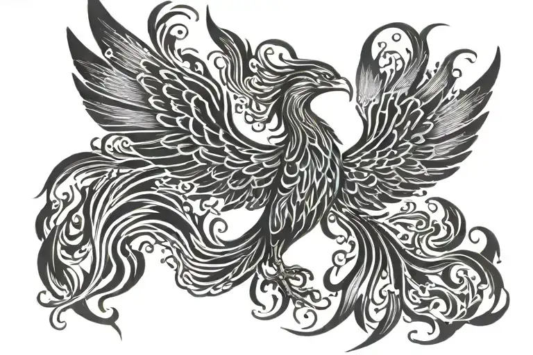 Phoenix Rising From The Ashes