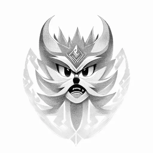 A Portrait Of Shadow The Hedgehog With A Mysterious Aura