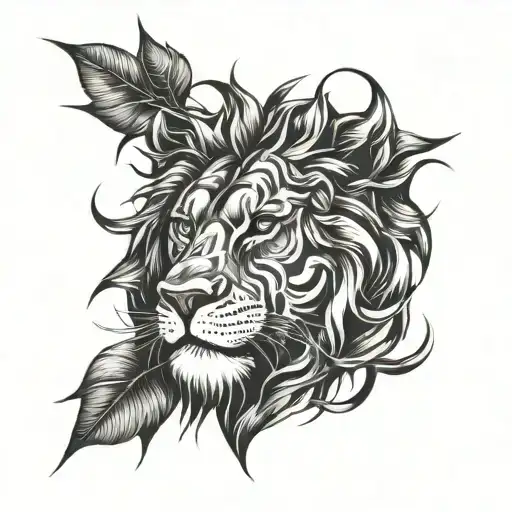 Lion Face With Thorns