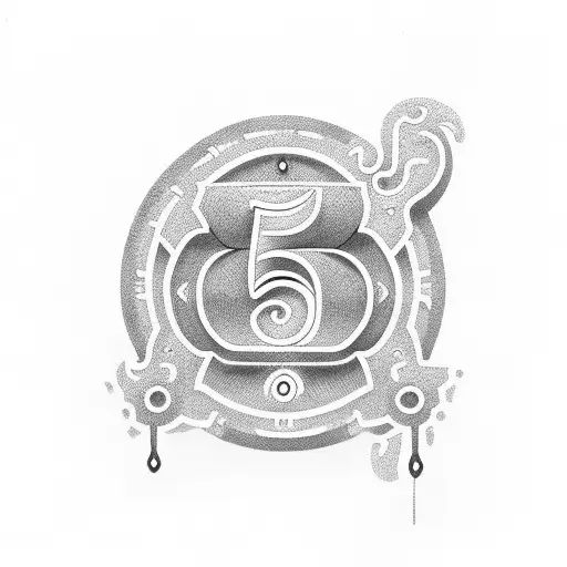 The Number 555 In A Shape That Resembles A Semicolon