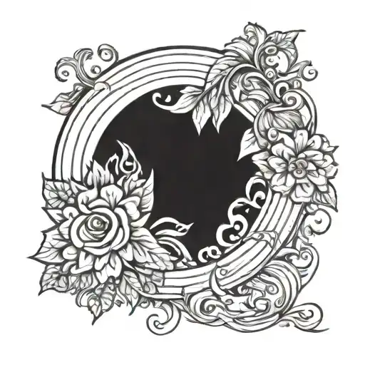 Circle Tattoo For Chest