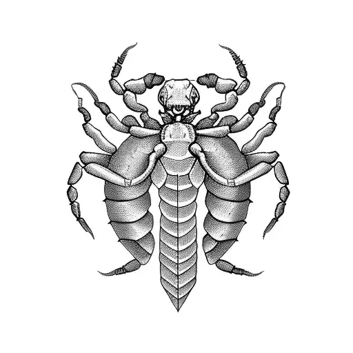 Scorpion En Un Trait