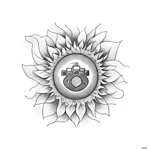 A Sunflower With A Hidden Video Game Controller