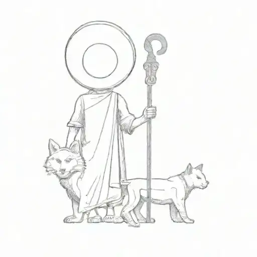 A Shepherd Wearing A Mariachi Hat And A Black Panther By His Side