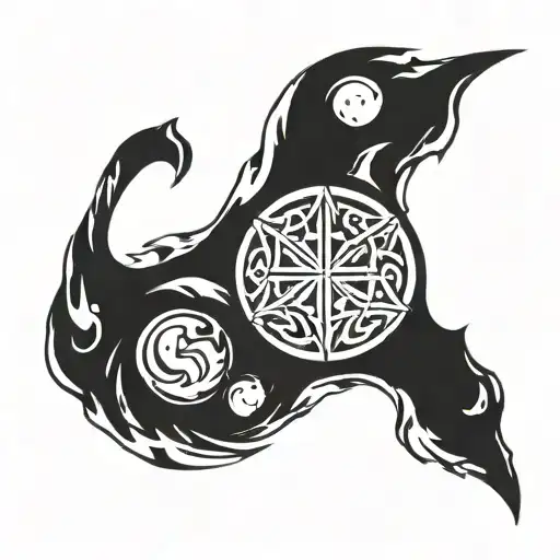 Skyrim Simbol Inside A Rounded