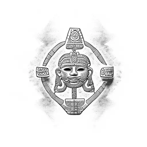 Archaeologist Discovering A Mayan Artifact