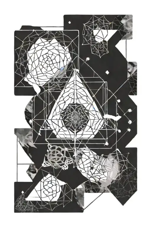 Incorporate Sacred Geometry Symbols Into A Minimalist Design Representing Faith And Inner Strength