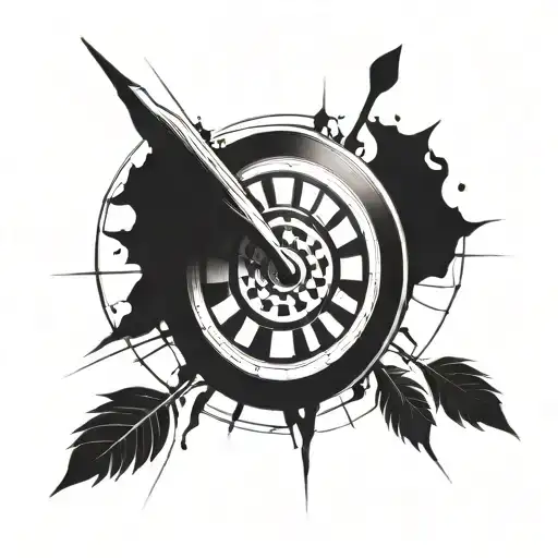 Dart Hitting The Bullseye