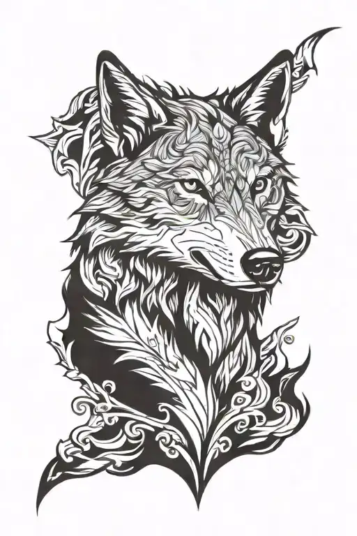 Wolf Head Tattoo
