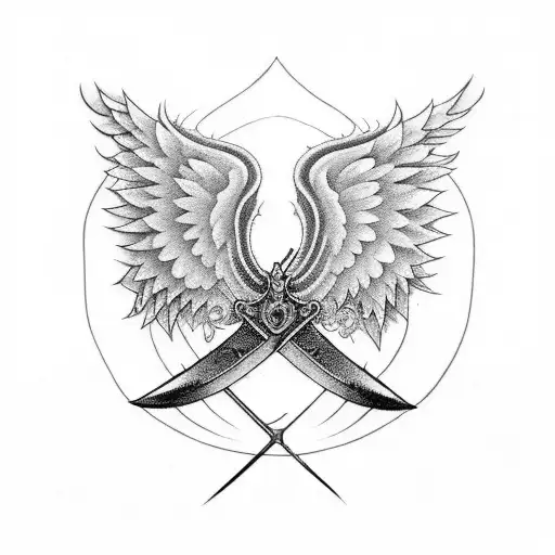 Combine Elements Of A Sword With Wings