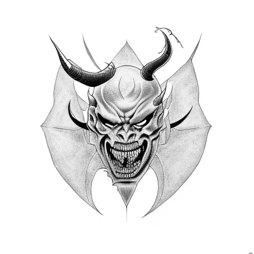 Demon All Black And Evil