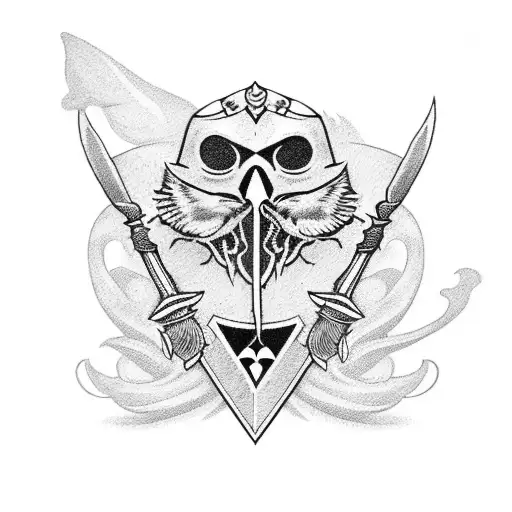 Ace Of Spades With Plague Bird Mask