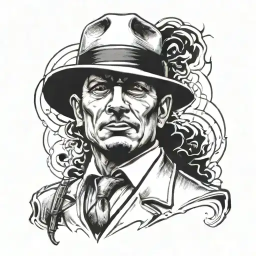 A Tattoo Design For A Mafia Boss