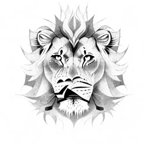 A Lion And A Dragon Locked In An Epic Battle