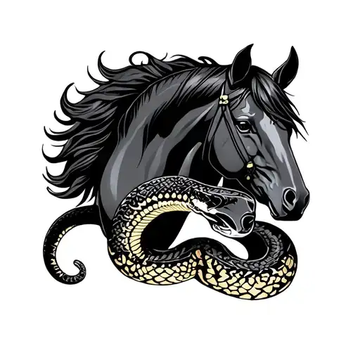 Horse And Snake