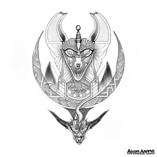 Anubis In Dragon Form