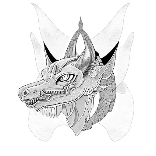 Anubis As A Dragon