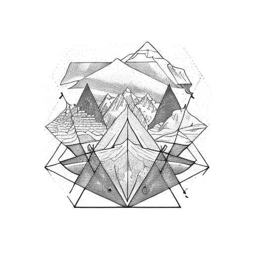 Triangle With Icy Moon