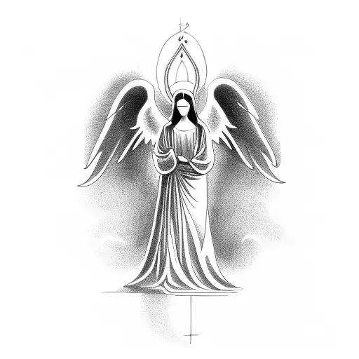 Create A Tattoo With A Prayer And An Angel