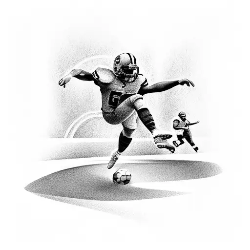 Football Player Diving Into A Swimming Pool