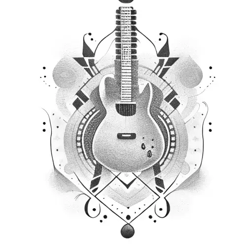 Guitar With The Word Koro In The Strings