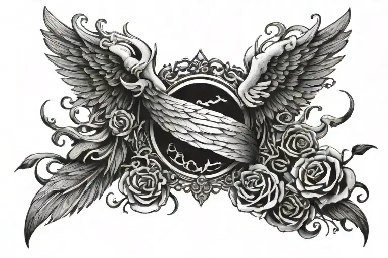 The Name Brian Inside Angel Wings