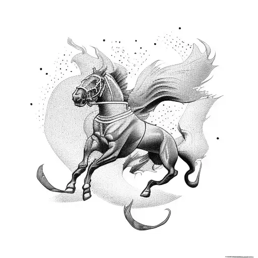 Sprinters Racing Towards The Finish Line