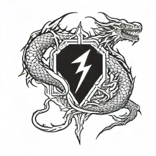 Lightning Around Dragon