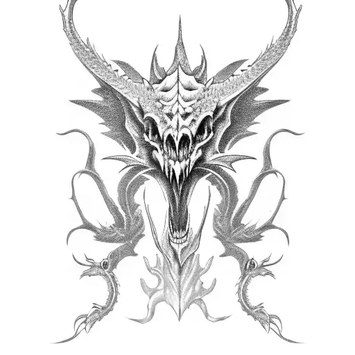 Dragon Skull Raven