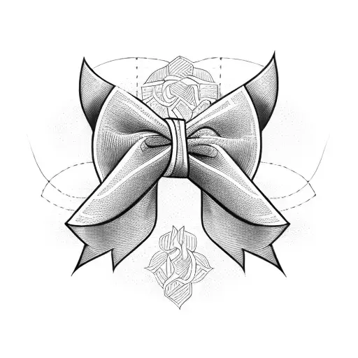 A Beautiful Bow Intertwined With Elegant Script Of Your Wife's Name Namika