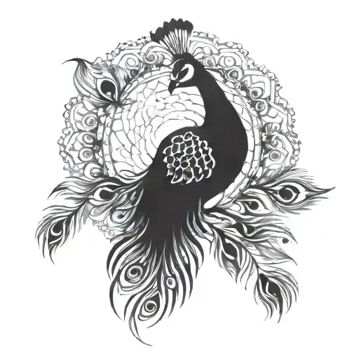 Peacock Feathure Inspired