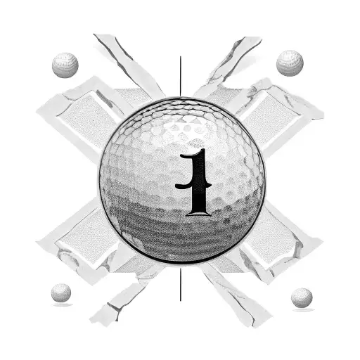 A Golf Ball With Roman Numerals Representing A Significant Date In Your Family's History