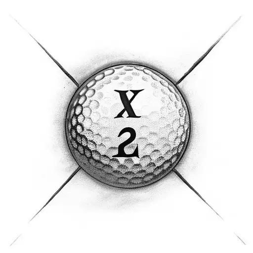 A Golf Ball With Roman Numerals Representing A Significant Date In Your Family's History